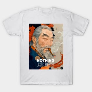 Puff Sumo: Nothing Lasts Forever, "世間は移り変わり" (Seken wa Utsurikawari) T-Shirt